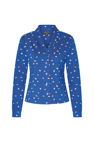 Embroidery Electric Blue