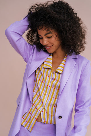 Stripes and Dots Lilac